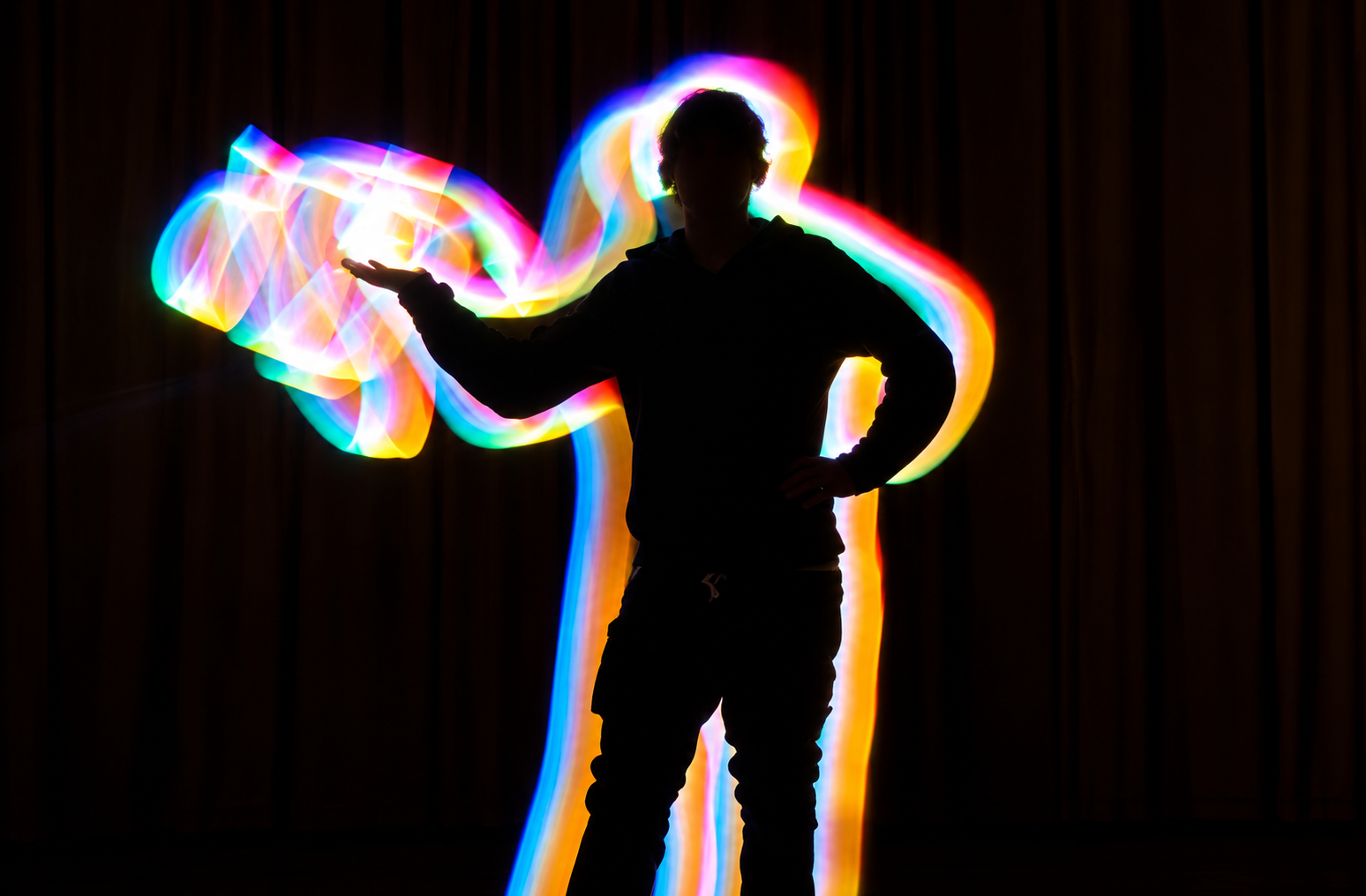 Student light artwork